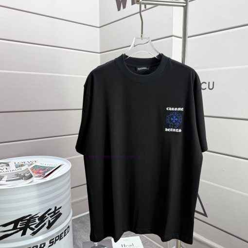 CH Kroxin 2025 Summer New Cross Incomplete Embroidered Printed Short Sleeve T-shirt Customized 4wb2wb06 - Image 3