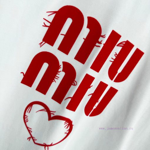# MiuMiuMiu 2025 Spring/Summer New Collection Classic Simple Plush Craftsmanship Letter Love Sh 178uaqv6 - Image 5