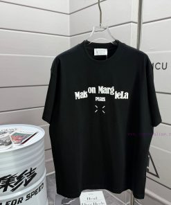 MM6 Magi * La 2025 Spring/Summer New Collection MM6 Letter Totem Classic Foam Craft Short Sleev eg5pny33