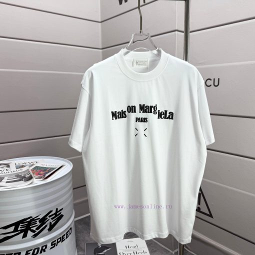 MM6 Magi * La 2025 Spring/Summer New Collection MM6 Letter Totem Classic Foam Craft Short Sleev gy2h1hmo