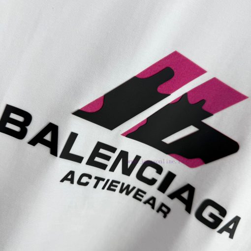 BAL * Paris * 2025 Spring And Summer New Round Neck Short Sleeve Front Logo Letter Plush+3D Sil nvvu6r6a - Image 5