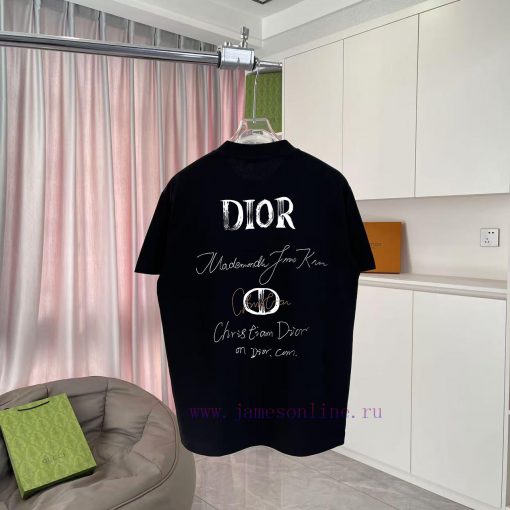 Dior 2025 Summer New Personalized Letter Logo Printed Short Sleeve T-shirt Customized Fabric 30 02hkew5l - Image 7