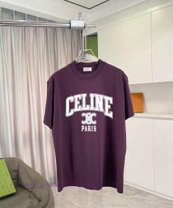 Celine 2025 Summer New Personalized Letter Logo Printed Custom Fabric 300g Short Sleeve T-shirt yyxvmxel
