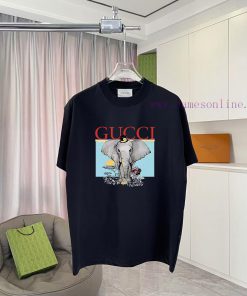 Gucci 2025 Summer New Personalized Letter Logo Printed Custom Fabric 300g Short Sleeve T-shirt gd7tmy1c