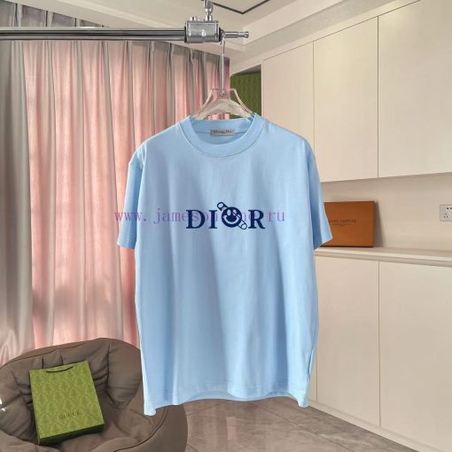 Dior 2025 Summer New Personalized Letter Logo Printed Short Sleeve T-shirt Customized Fabric 30 6e03jz2i