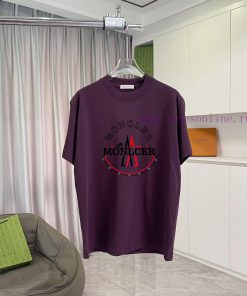 Moncler Mouth Mask 2025 Summer New Personalized Logo Printed Custom Fabric 300 Short Sleeve T-s 6yeizr4a