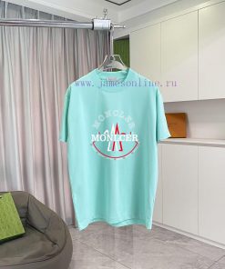 Moncler Mouth Mask 2025 Summer New Personalized Logo Printed Custom Fabric 300 Short Sleeve T-s f27g6z61