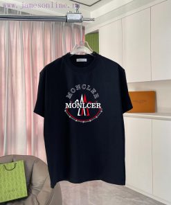 Moncler Mouth Mask 2025 Summer New Personalized Logo Printed Custom Fabric 300 Short Sleeve T-s 4gku3pyo