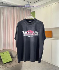 Balenciaga Paris 2025 Summer New Collection: Washed Worn Spray Ma Liu Personalized Letter Logo p0yy53dq