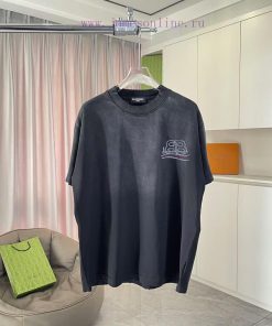 Balenciaga Paris 2025 Summer New Collection: Washed Worn Spray Ma Liu Personalized Letter Logo e99nmyg0