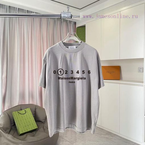 Magira MM6 2025 Summer New Style Vintage Gradient Wear Out Personalized Logo Printed Custom Fab uhwfssju - Image 2