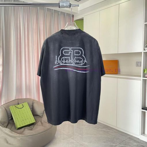 Balenciaga Paris 2025 Summer New Collection: Washed Worn Spray Ma Liu Personalized Letter Logo e99nmyg0 - Image 8
