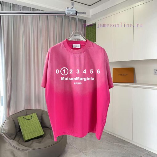 Magira MM6 2025 Summer New Style Vintage Gradient Wear Out Personalized Logo Printed Custom Fab cntg4ybs