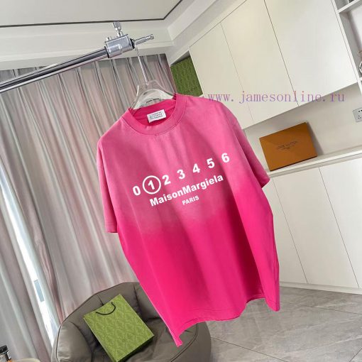Magira MM6 2025 Summer New Style Vintage Gradient Wear Out Personalized Logo Printed Custom Fab cntg4ybs - Image 3
