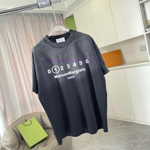 Magira MM6 2025 Summer New Style Vintage Gradient Wear Out Personalized Logo Printed Custom Fab y3arlb05 - Image 3
