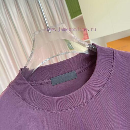 Prada 2025 Summer New Personalized Letter Logo Printed Custom Fabric 300g Short Sleeve T-shirt 13k86xt2 - Image 5