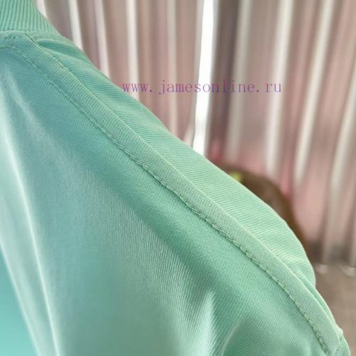 Prada 2025 Summer New Personalized Letter Logo Printed Custom Fabric 300g Short Sleeve T-shirt kcr6kjqw - Image 6