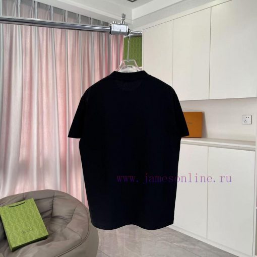 Prada 2025 Summer New Personalized Letter Logo Printed Custom Fabric 300g Short Sleeve T-shirt 14woiekp - Image 8