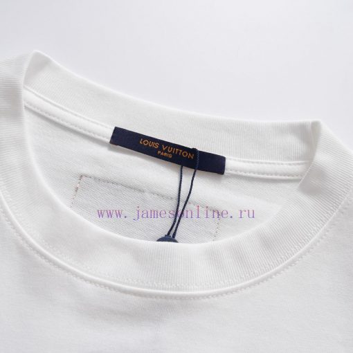 Style Number W620Louis Vuitton/Louis Vuitton LV Logo Rhinestone Letter Short Sleeved ShirtExqui mhe8imwz - Image 4
