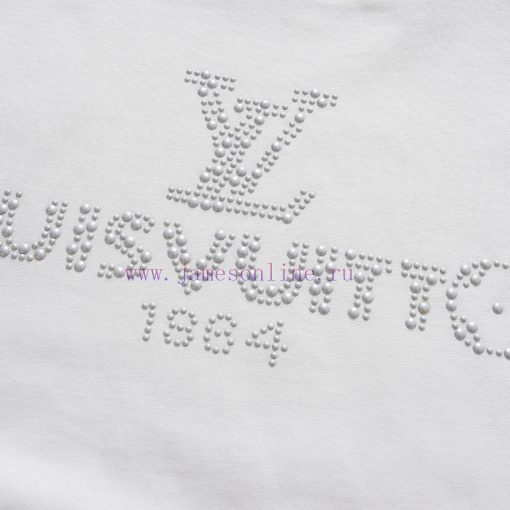 Style Number W620Louis Vuitton/Louis Vuitton LV Logo Rhinestone Letter Short Sleeved ShirtExqui mhe8imwz - Image 7