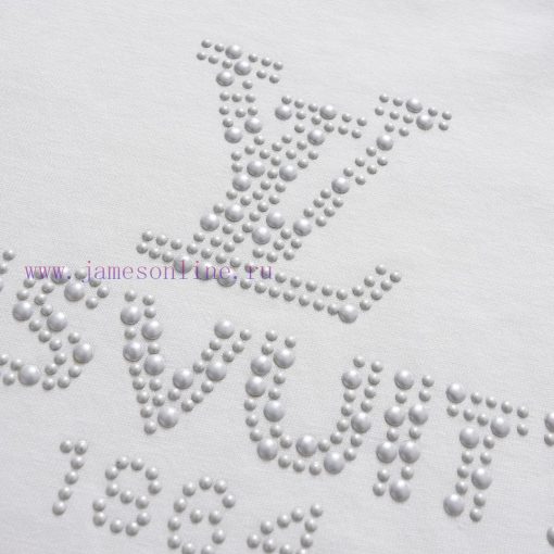 Style Number W620Louis Vuitton/Louis Vuitton LV Logo Rhinestone Letter Short Sleeved ShirtExqui mhe8imwz - Image 8