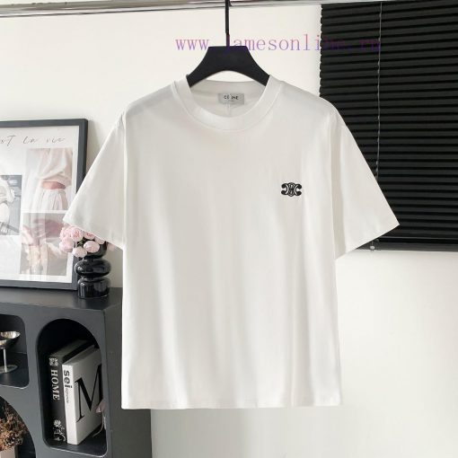 Style Number W622CELINE Logo Letter Embroidery Short Sleeved ShirtExquisite Logo Identification 86w7f9og - Image 2