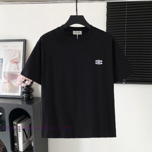 Style Number W622CELINE Logo Letter Embroidery Short Sleeved ShirtExquisite Logo Identification bzbehboe - Image 2