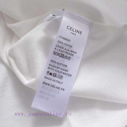 Style Number W622CELINE Logo Letter Embroidery Short Sleeved ShirtExquisite Logo Identification 86w7f9og - Image 10