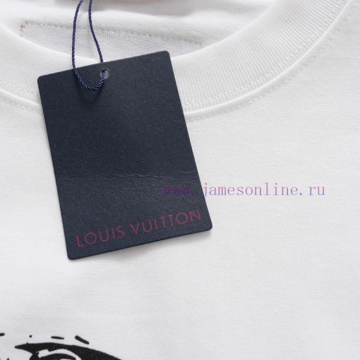 Style Number W623Louis Vuitton/Louis Vuitton LV Logo Rhinestone Letter Short Sleeved ShirtExqui t1uk7mbn - Image 4
