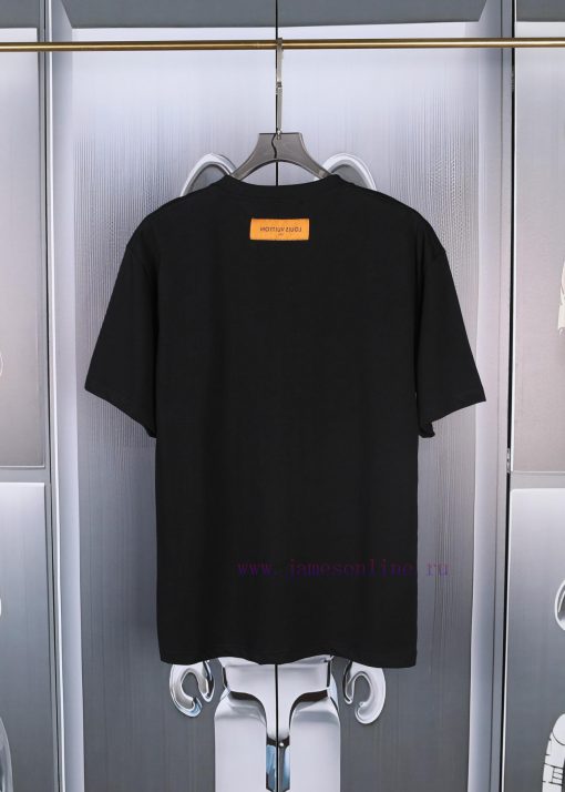 LV Donkey Home's New Toothbrush Embroidered Short Sleeves High-quality Heavy-duty Double Yarn 2 cbrovlnp - Image 4