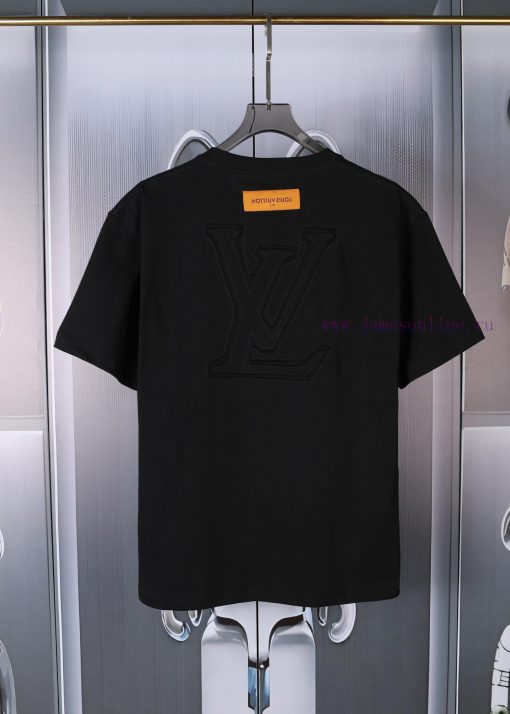 LV Louis' New Embroidered Short Sleeved Fabric With High-quality Double Yarn 280g Smooth And Re 39fjzn6x - Image 4