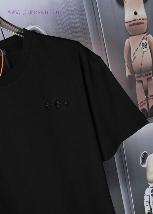 LV Louis' New Embroidered Short Sleeved Fabric With High-quality Double Yarn 280g Smooth And Re 39fjzn6x - Image 10