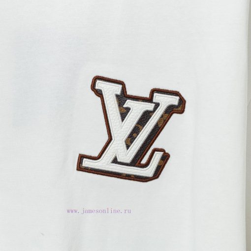 LV Louis 2024 SS Genuine Leather Embroidered New Short Sleeved Shirt High-quality Heavy-duty Do opjv3wsy - Image 9