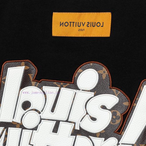 LV Louis 2024 SS Genuine Leather Embroidered New Short Sleeved Shirt High-quality Heavy-duty Do 0yruires - Image 8