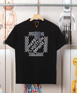 LV Louis Early Spring Nail Bead Embroidered New Short Sleeved T-shirt Made Of High-quality And 9bgbo64j
