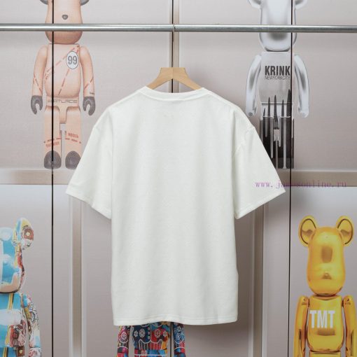LV Louis Spring/Summer Heavy Weight 320g Jacquard T-shirt Full Of Classic Vintage Flowers The T zqfxgh1o - Image 3