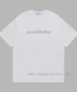 Top Differentiated CurrencyStyle ACNE STUDIOS Irregular Hot Diamond Short SleeveColor Picture C 7k73yjg7