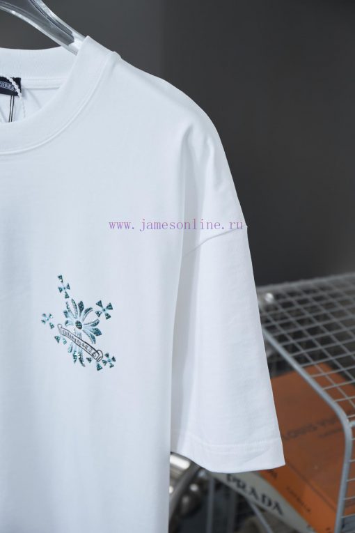 Ch * Ome Hearte 25SS Early Spring New Collection Croheart Graffiti Printed Hot Diamond Short Sl 40wozq11 - Image 5