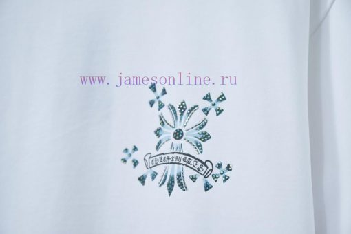 Ch * Ome Hearte 25SS Early Spring New Collection Croheart Graffiti Printed Hot Diamond Short Sl 40wozq11 - Image 6
