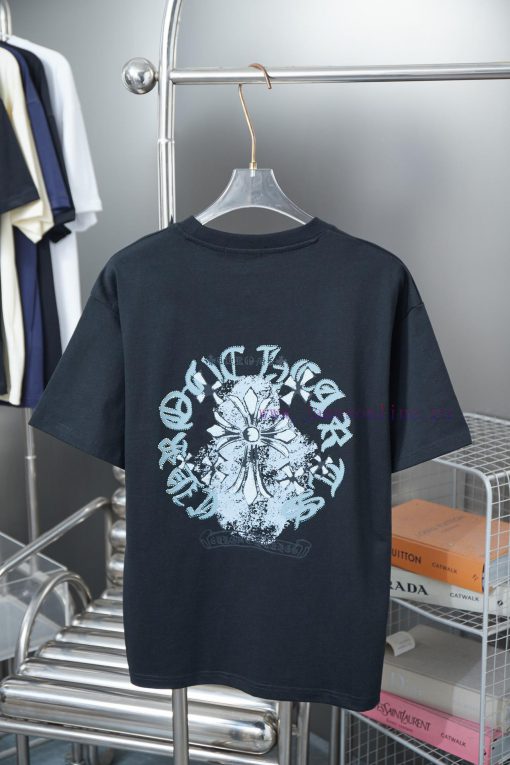 Ch * Ome Hearte 25SS Early Spring New Collection Croheart Graffiti Printed Hot Diamond Short Sl pv3u1ppj - Image 3