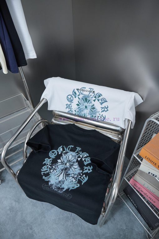 Ch * Ome Hearte 25SS Early Spring New Collection Croheart Graffiti Printed Hot Diamond Short Sl pv3u1ppj - Image 9