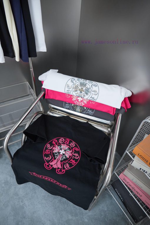 Ch * Ome Hearte 25SS Early Spring New Collection Croheart Graffiti Printed Hot Diamond Short Sl s5pzh42c - Image 9