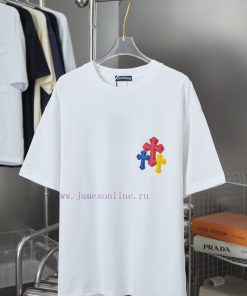 Ch * Ome Hearte 25SS Early Spring New Collection Clown Sponge Thick Edition Printed Short Sleev xrp0xcvs