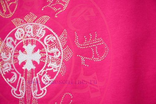Ch * Ome Hearte 25SS Early Spring New Collection Croheart Graffiti Printed Hot Diamond Short Sl d7rub1n2 - Image 8
