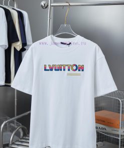 Louis LV 25ss Early Spring New Short Sleeve Gradient Embroidery Ink Painting Printed Short Slee gi8flx2c