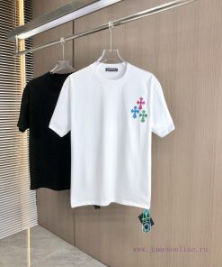 CH Kroxin 25FW Spring/Summer New Round Neck T-shirt Tatami Patch Embroidered With Heavy Weight ticpi5gb