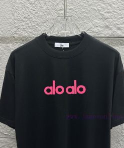 Alo * 2025 Spring/Summer Classic Simple Circular Letter Thick Plate Stereoscopic Silicone Craft 7cy5qiy4