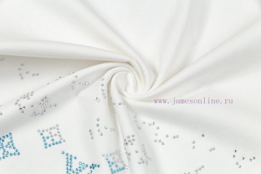 LV Lulu's Early Spring Flower Diamond Jacquard New Short Sleeved T-shirt Made Of High-quality A nzvtpe21 - Image 8