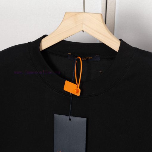 LV Lulu's Early Spring Flower Diamond Jacquard New Short Sleeved T-shirt Made Of High-quality A ftv8gd26 - Image 6