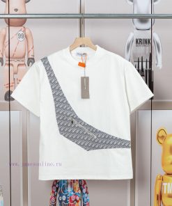 Dior DIOR's New Fabric Brushed Pocket Short Sleeved T-shirt Made Of High-quality Nylon And Pure 3k0nfad9